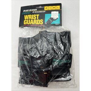 NOS Vintage Rollerblade WRIST GUARDS Blade Runner Adult Large Retro Black Teal